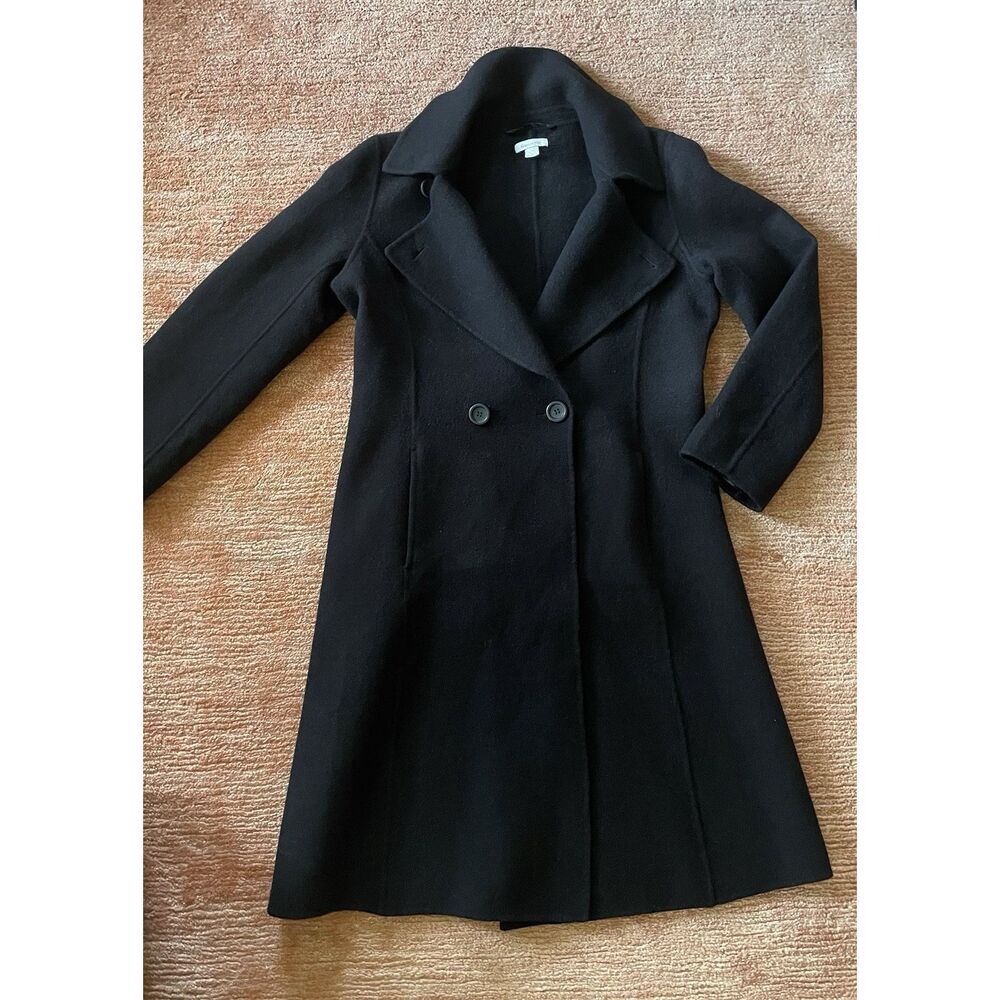 Garnet Hill Black Trench Coat